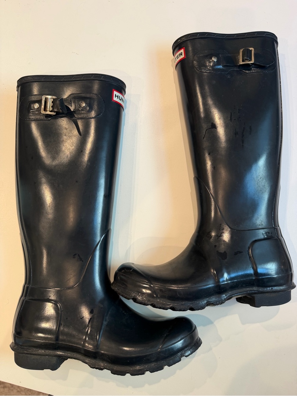 Hunter Women’s Navy Tall Rain Boots